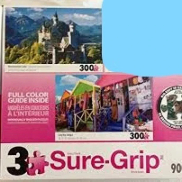2pk  300pc Sure Grip Puzzles M1 - Picture 1 of 2